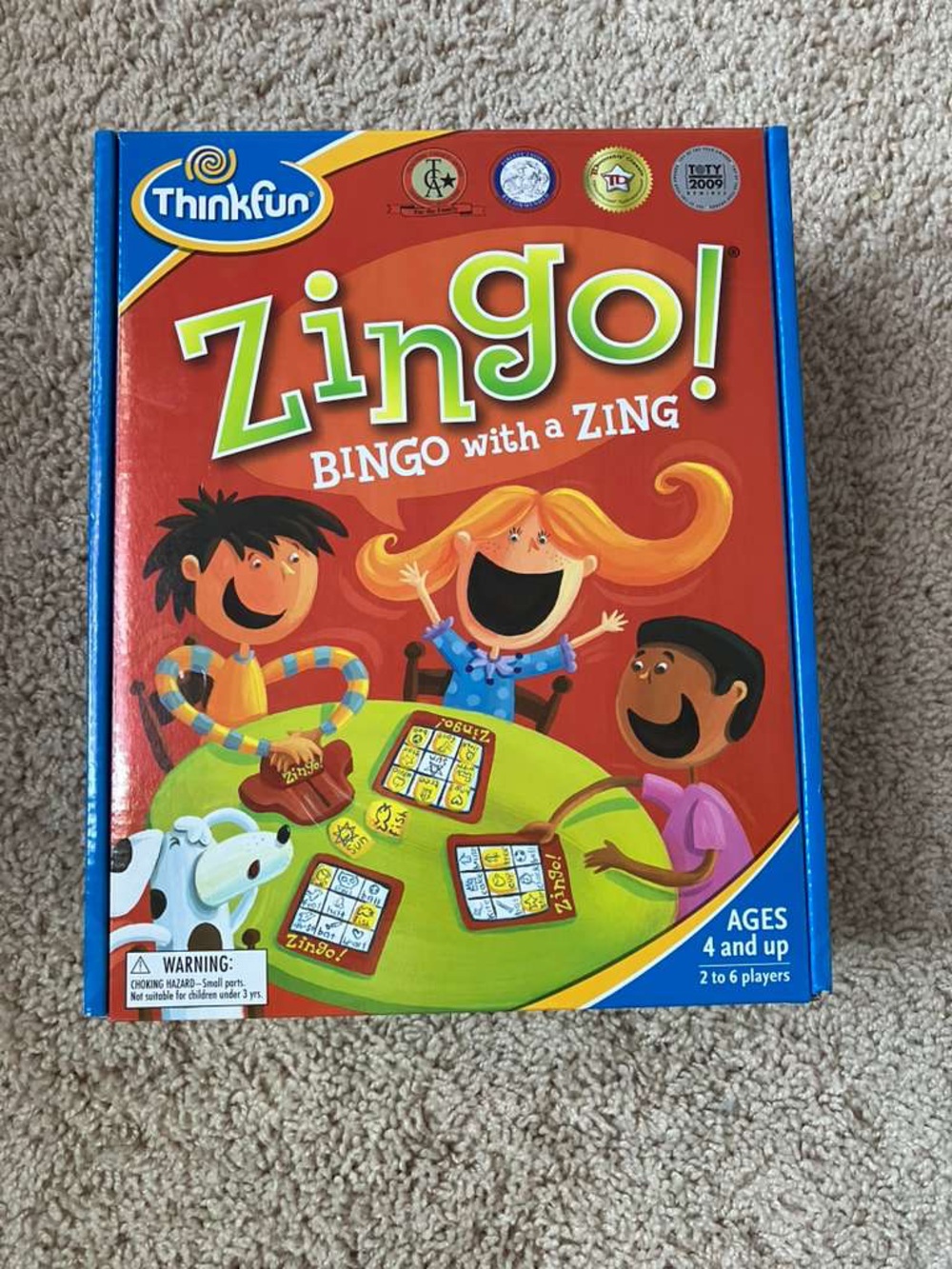 NEW FREE W/ KIDS PURCHASE Think! Zingo! Bingo Matching Game - Red, Green, Blue
